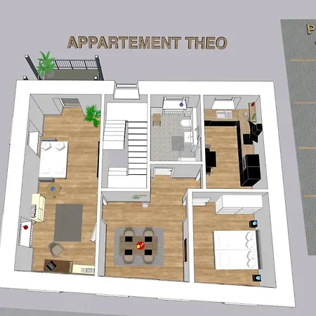 Апартаменты Modernes Mit Balkon In Toplage! Трабен-Трарбах