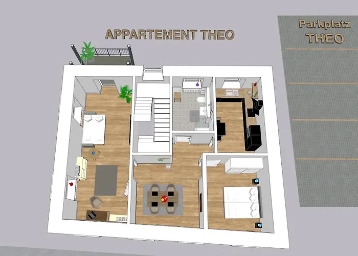 Апартаменты Modernes Mit Balkon In Toplage! Трабен-Трарбах